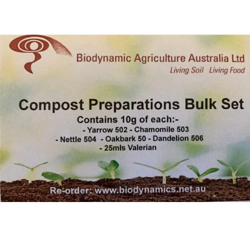 Biodynamic Compost Preparations Bulk Set